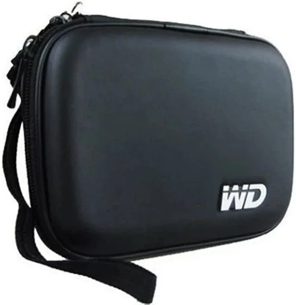 Hard Disk Drive Pouch case for 2.5" HDD Cover WD Seagate Slim Sony Dell Toshiba (Black)